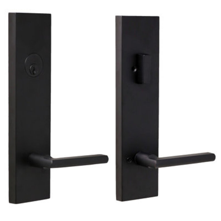 Trasitional Handleset with Deadbolt and Door Rosette