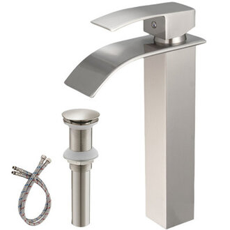 Vessel Sink Faucet Bathroom with Drain Assembly