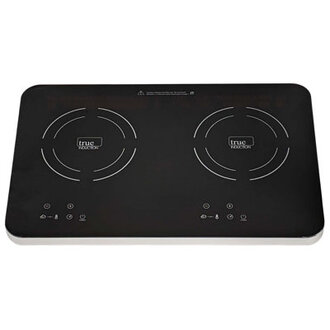 True Induction TI-2C Portable 23 inch Black Ceramic-Glass Induction Cooktop 1750W UL1026 Cert