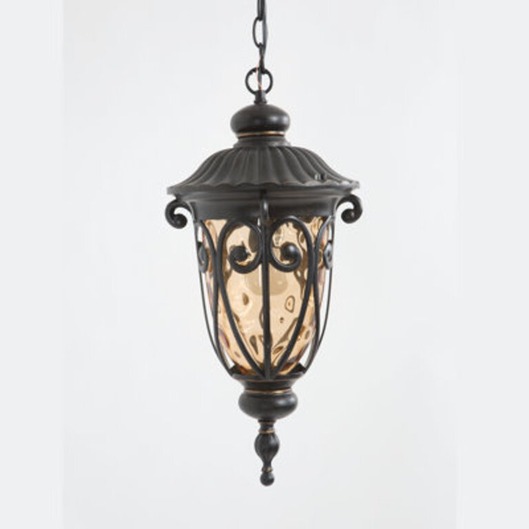 Massey Oil Rubbed Bronze 1 -Bulb 205 H Outdoor Hanging Lantern