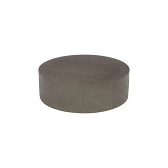 Burgener Drum Coffee Table Size: 12" H x 39" L x 39" W, Color: Black Stainless Steel