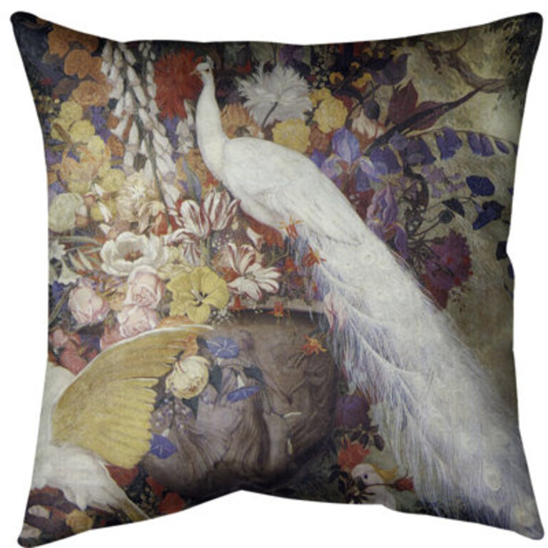 Peacock Throw Pillow