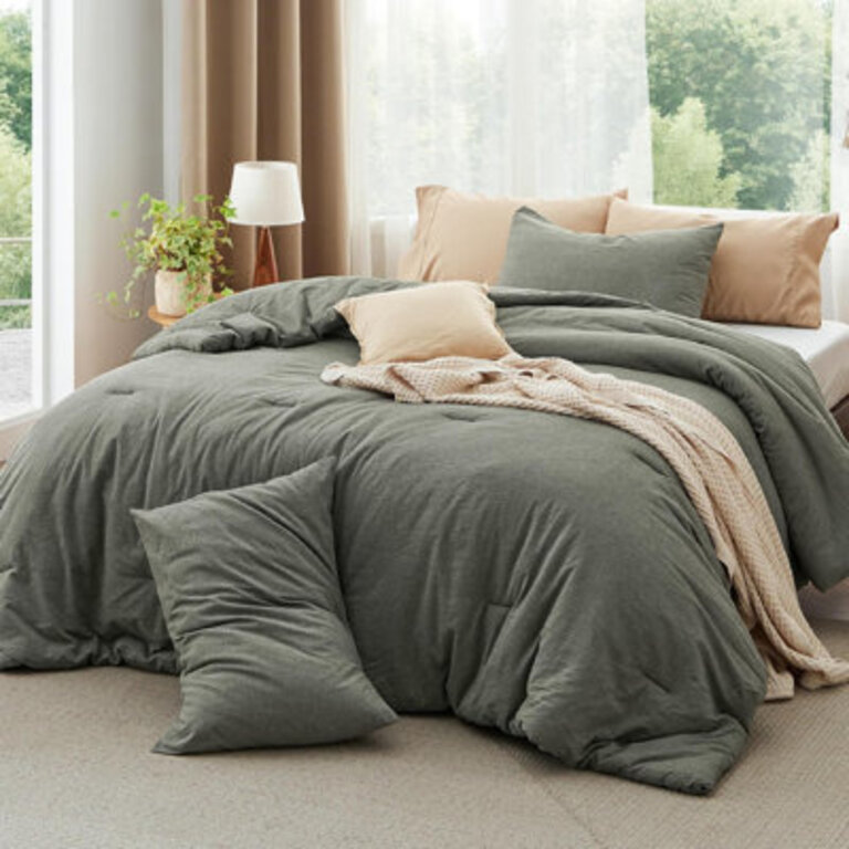 Bedsure Pre-washed Comforter Set with 100 Cotton Outer Covert  143TC