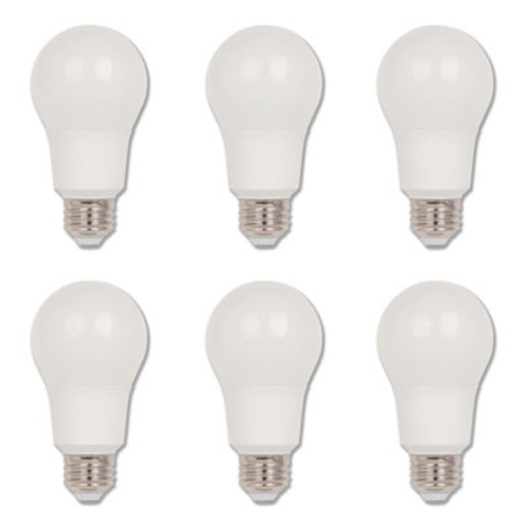 6 Watt 40 Watt Equivalent A19 LED Dimmable Light Bulb E26Medium Standard Base