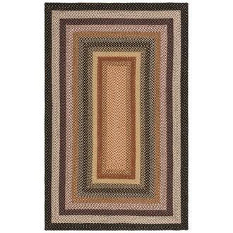 Georgina Geometric Handmade Flatweave Brown Area Rug