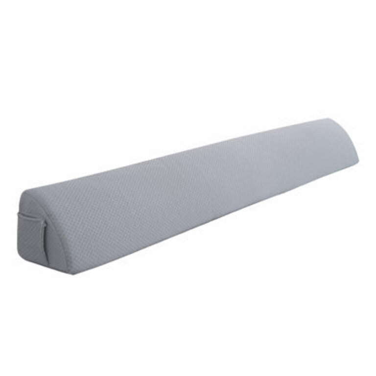 Emmyrose Bed Wedge Pillow Headboard Gap Filler Grey