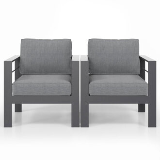 2 Piece Patio Aluminum Chair