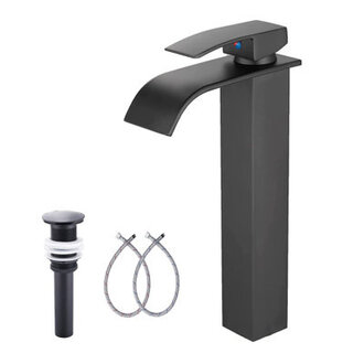 Modern Vessel Sink Bathroom Faucet With Drain Assembly