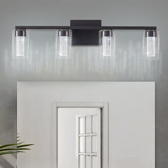 Koki 4 Light Vanity Light Dimmable LED Bathroom Lights Over Mirror Bathroom Lighting