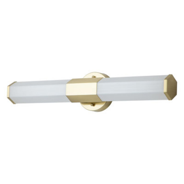 Rentz 1 - Light Dimmable LED BrassWhite Bath Bar
