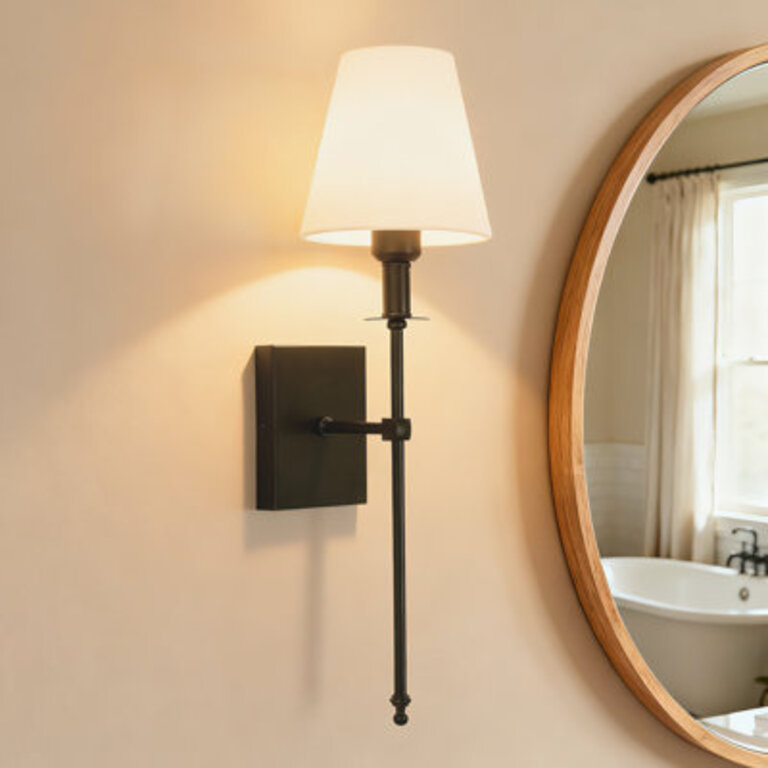 1 - Light Iron Hardwired Wallchiere