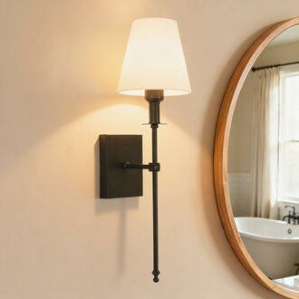 1 - Light Iron Hardwired Wallchiere