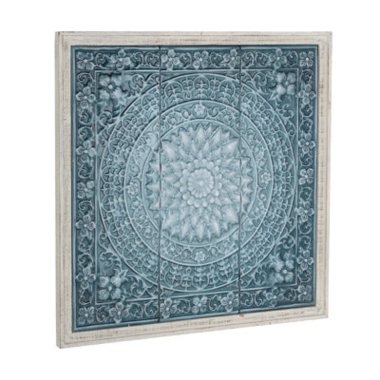 Metal Scroll Home Wall Decor with Embossed Details