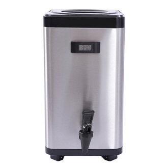 317Gal Portable Insulated Beverage Dispenser with Thermometer  Handle  Faucet