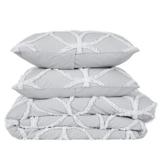 Wedding Ring 100 Cotton Loop  Ring Pattern Machine Washable Comforter Set