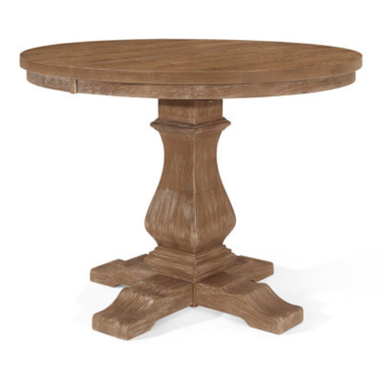 Toccata Extendable Round Solid Wood Base Dining Table