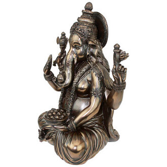 Vaughan Bronze Resin Ganesh Figurine