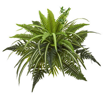 22 Artificial Fern Plant