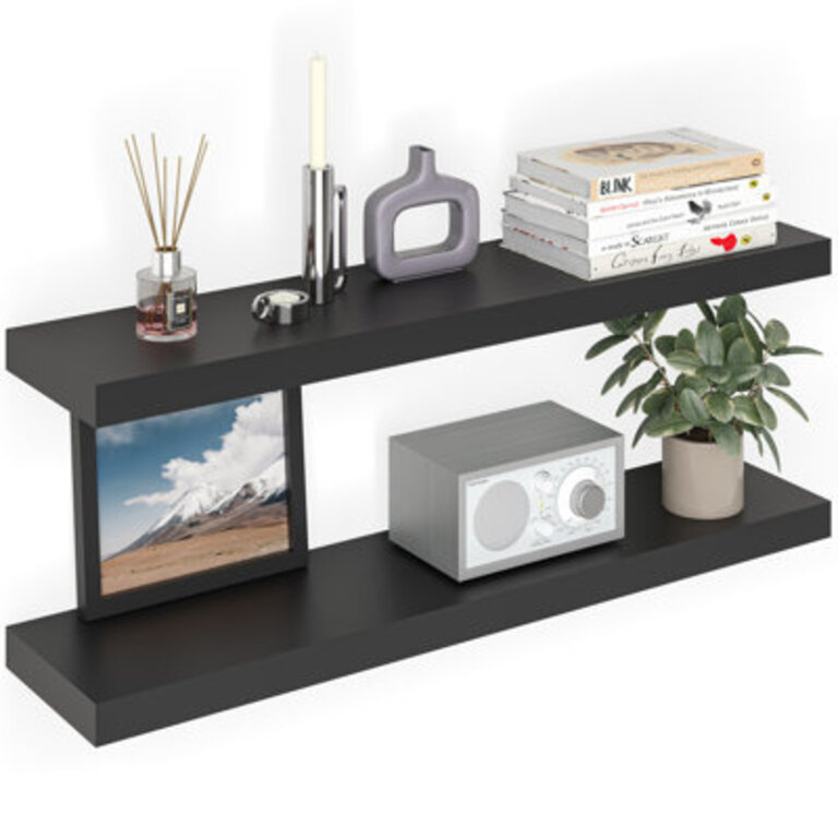 Miami 36 W x 8 D Floating Shelves with Invisible Wall Mount Brackets