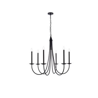Baltray 6 - Light Steel Chandelier