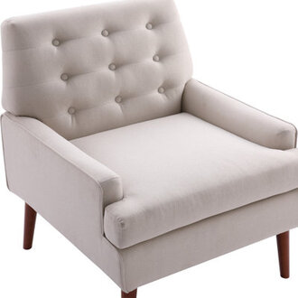 Hattye Armchair With Button-Tufted Back