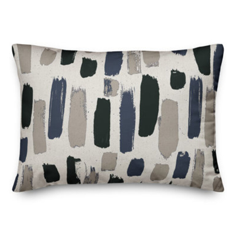 Paint Strokes Outdoor Rectangular Pillow Cover  Insert