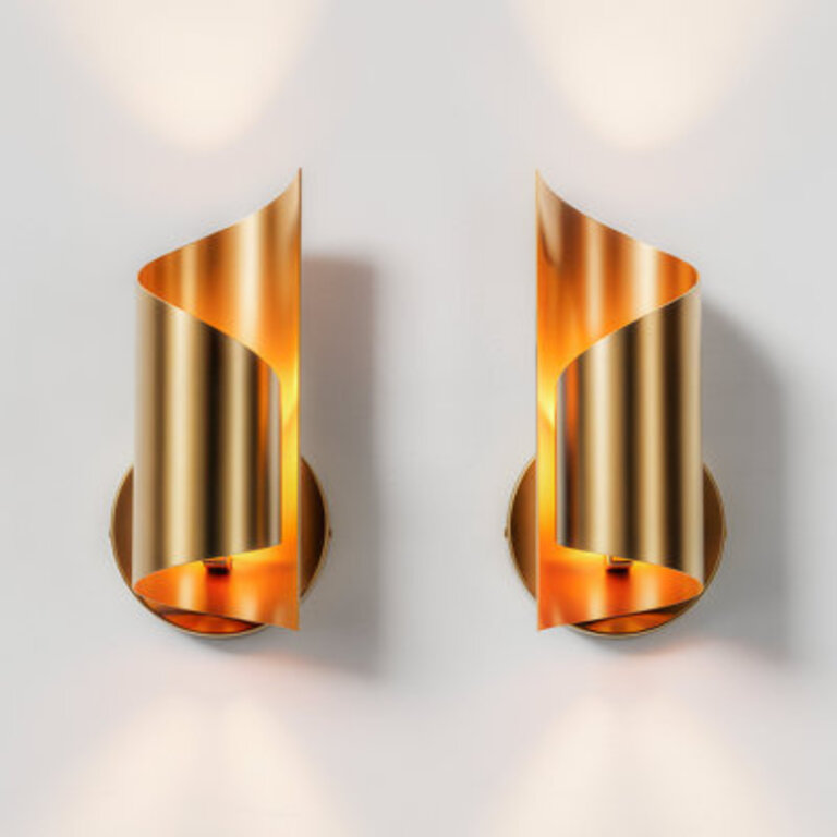 Iron Modern Wall Sconce with Novelty Shade and Metal Frame