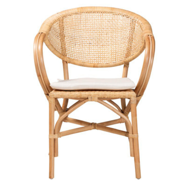 Cezary Armchair in Rattan Brown