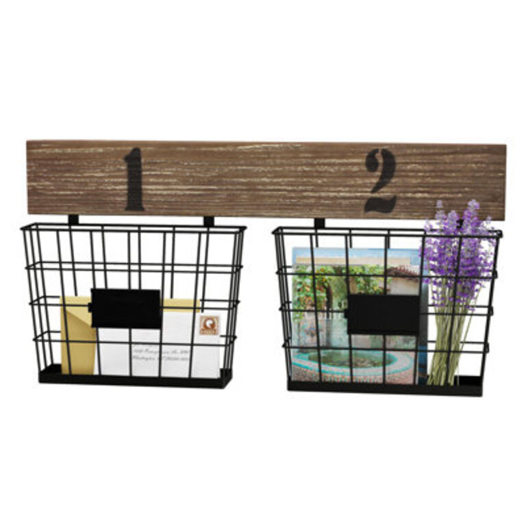 Moncrief Hanging Double Wall Storage with Wall Baskets