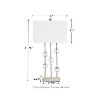 Fordbridge 3175 Silver Table Lamp