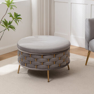 Upholstered Storage Ottoman