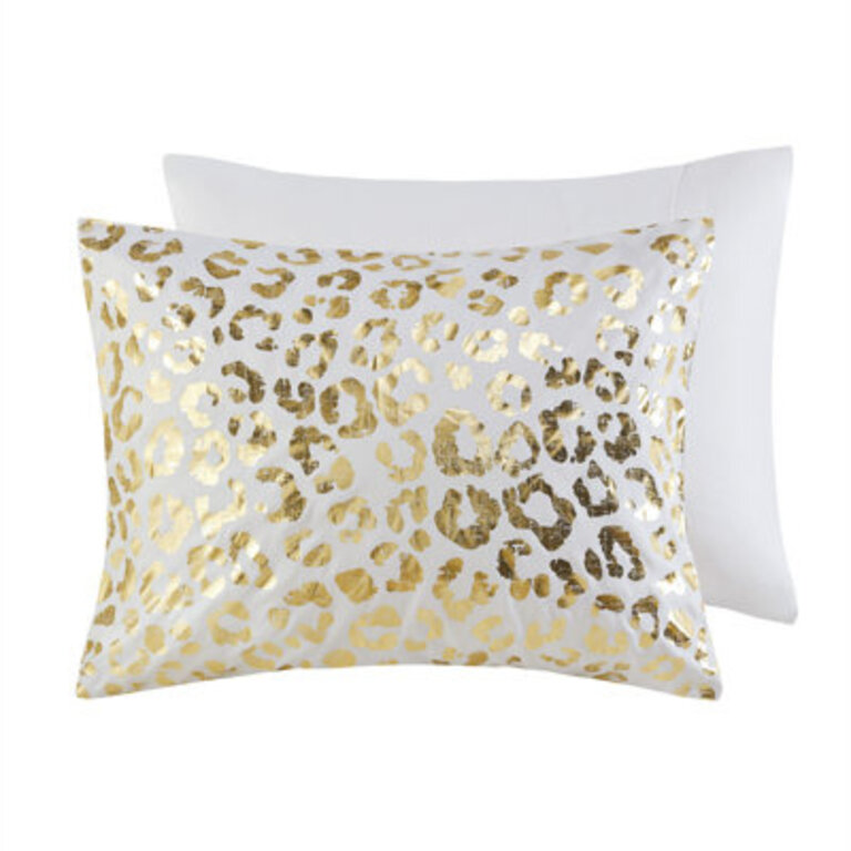 Lillie Metallic Animal Print Comforter Set