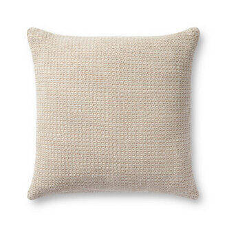 Magnolia Home By Joanna Gaines X Loloi Joy Beige  Ivory Pillow