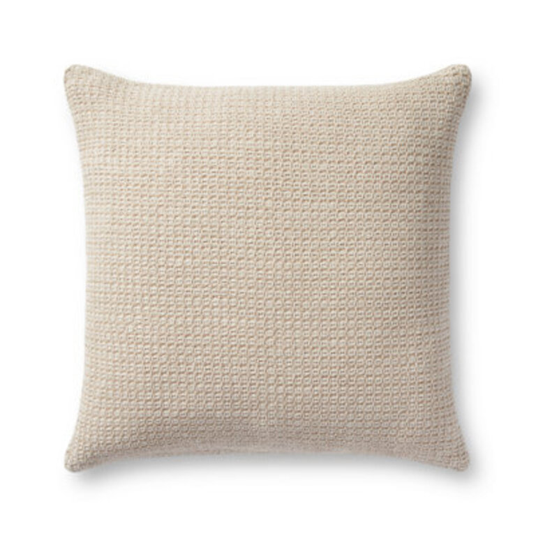 Magnolia Home By Joanna Gaines X Loloi Joy Beige  Ivory Pillow