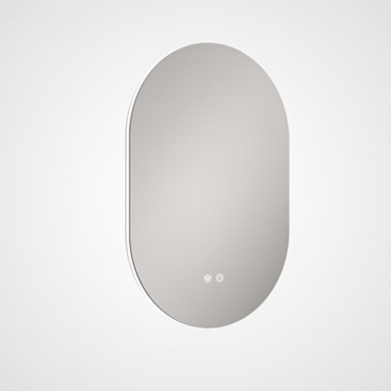 Laterrika Oval LED Lighted Bathroom Vanity Mirror Wall Mirror AntiFog Dimmable Makeup Mirror