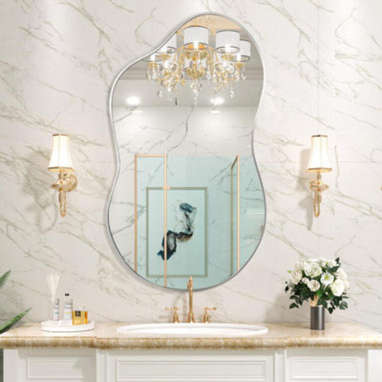 Cloud Shaped Metal Wall Mirror