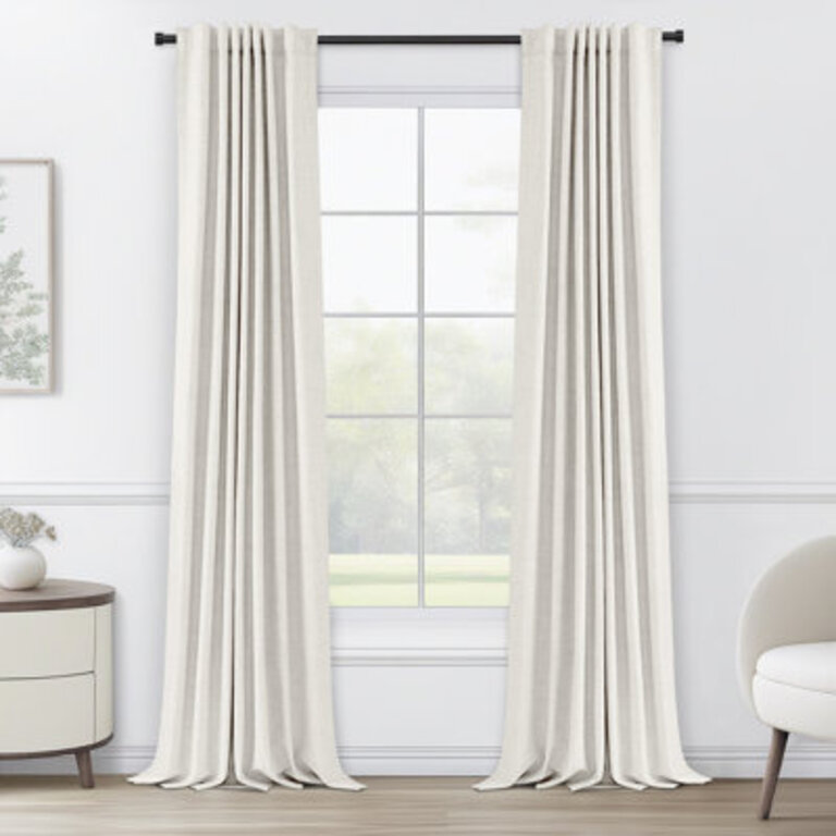 Graciella Thermal Insulated Blackout Curtains Back TabRod Pocket Bedroom Drapes