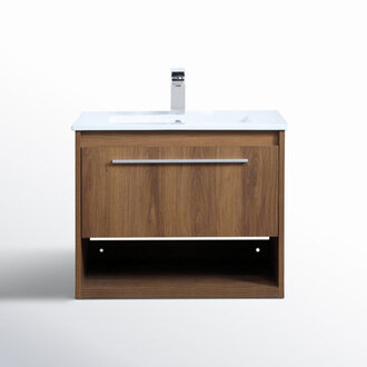 Kasper 24 Wall-Mounted Single Bathroom Vanity Set