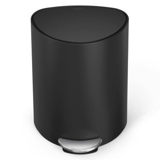 simplehuman 6 Litre  16 Gallon Semi-Round Bathroom Step Trash Can