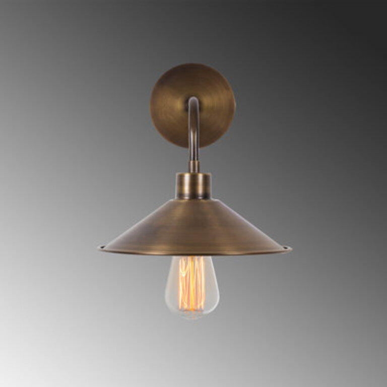 Croyd 1-Light Dimmable Brass Armed Sconce