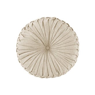 Loretta Poly Chenille Round Floor Pillow Cushion