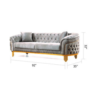 Valorie 92 Velvet Sofa