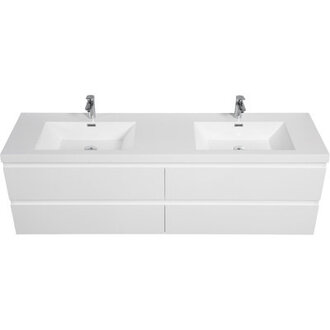 Stylish And Functional Bathroom Vanity With Premium Resin Sink And Ample Storage