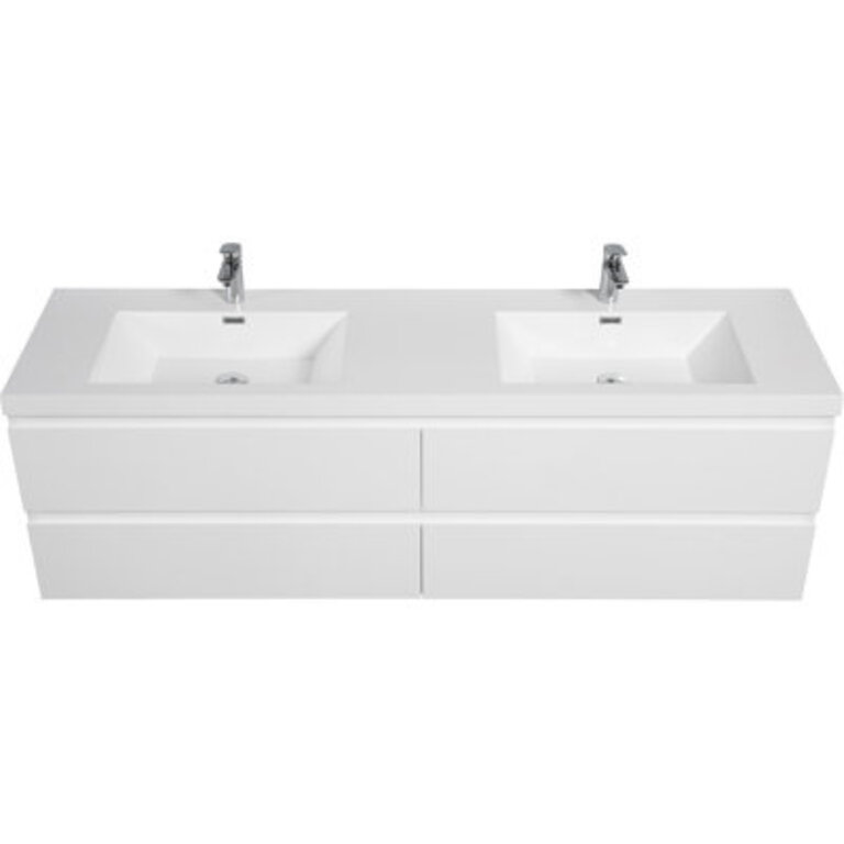 Stylish And Functional Bathroom Vanity With Premium Resin Sink And Ample Storage