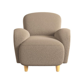 Primrose Upholstered Accent Chair Brown Teddy