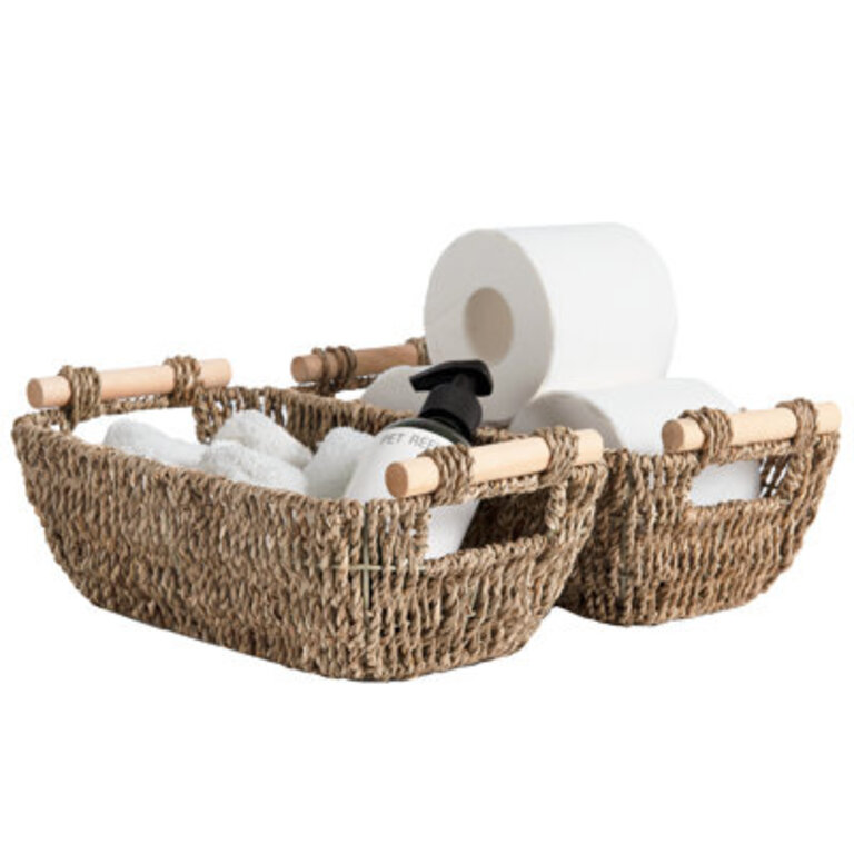 Handwoven Wicker Basket Set
