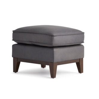 Cascades Leather Ottoman