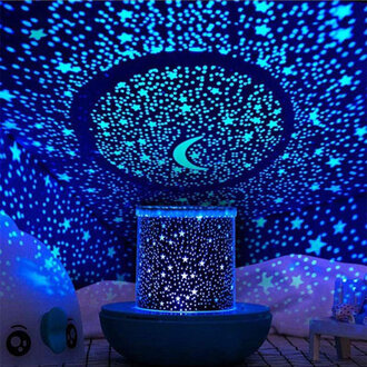 Remote Control And Timer Design Seabed Starry Sky Rotating LED Star Projector For Bedroom Night Light For Kids Night Colour Moon Lamp For Children Baby Teens AdultsBlue