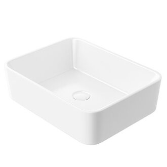 Eridanus Denbigh 19 L x 14 W White Vitreous China Rectangular Vessel Bathroom Sink