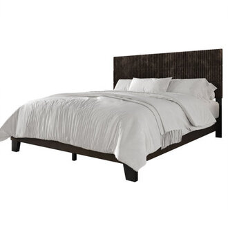 Muehlebach Corduroy Upholstered Unfinished Platform Bed